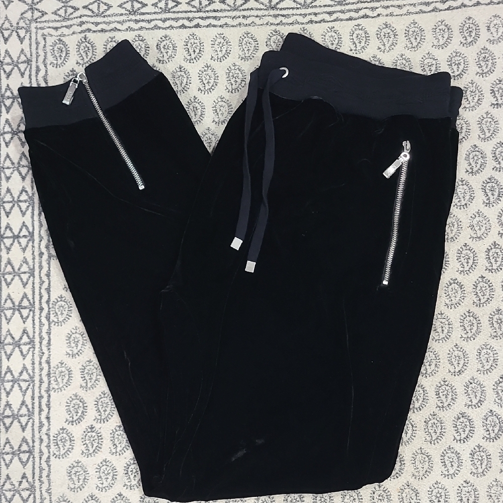 COOGI Black Velour Joggers (Rare) - Picture 3 of 16